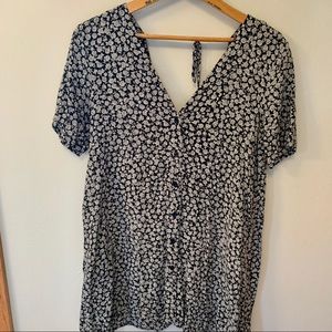 Motel by Princess Polly Black Floral Mini Dress